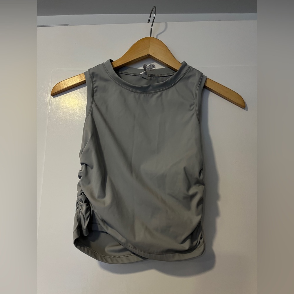 Women's Sleeveless Gray Tank Top